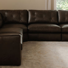 Load image into Gallery viewer, Thurlow Left Arm Facing Sofa Espresso Brown Leather