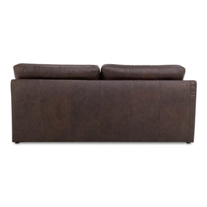 Thurlow Left Arm Facing Sofa Espresso Brown Leather