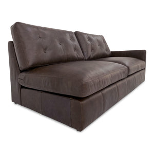 Thurlow Right Arm Facing Sofa Espresso Brown Leather