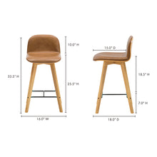 Load image into Gallery viewer, Napoli Leather Counter Stool