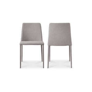 Nora Dining Chair Light Grey- Set Of Two