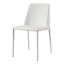 Load image into Gallery viewer, Nora Dining Chair White Vegan Leather- Set Of Two