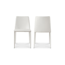 Load image into Gallery viewer, Nora Dining Chair White Vegan Leather- Set Of Two