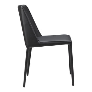 Nora Dining Chair Black Vegan Leather- Set Of Two