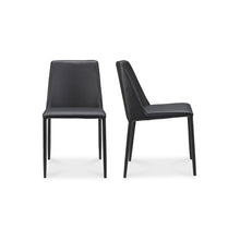 Load image into Gallery viewer, Nora Dining Chair Black Vegan Leather- Set Of Two