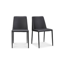 Load image into Gallery viewer, Nora Dining Chair Black Vegan Leather- Set Of Two