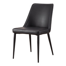 Load image into Gallery viewer, Lula Dining Chair Black Vegan Leather - Set Of Two