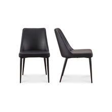 Load image into Gallery viewer, Lula Dining Chair Black Vegan Leather - Set Of Two