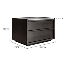 Load image into Gallery viewer, Ashcroft Nightstand Dark Grey