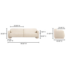 Load image into Gallery viewer, Fallon Sofa Flecked Ivory