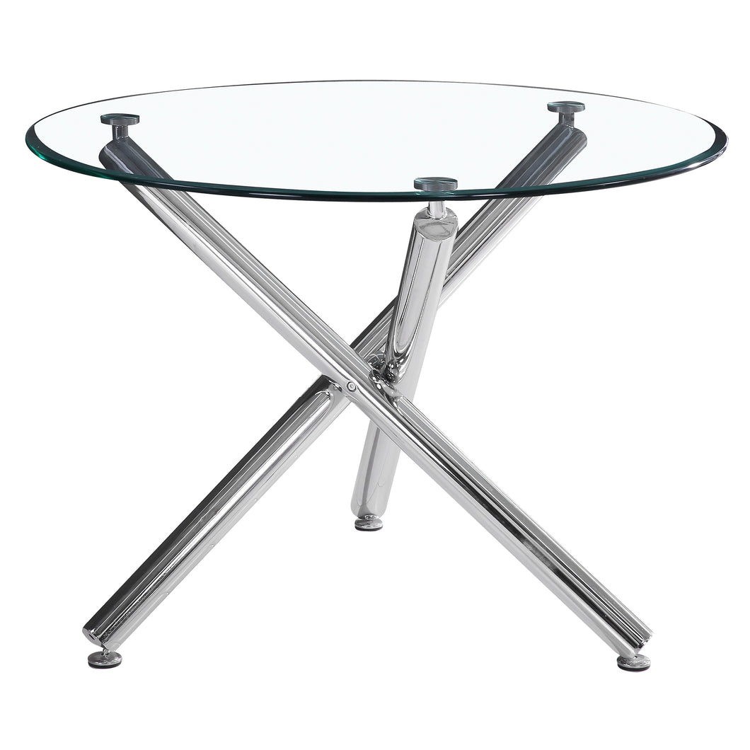 Solara II Round Dining Table (Chrome) - Kuality furniture