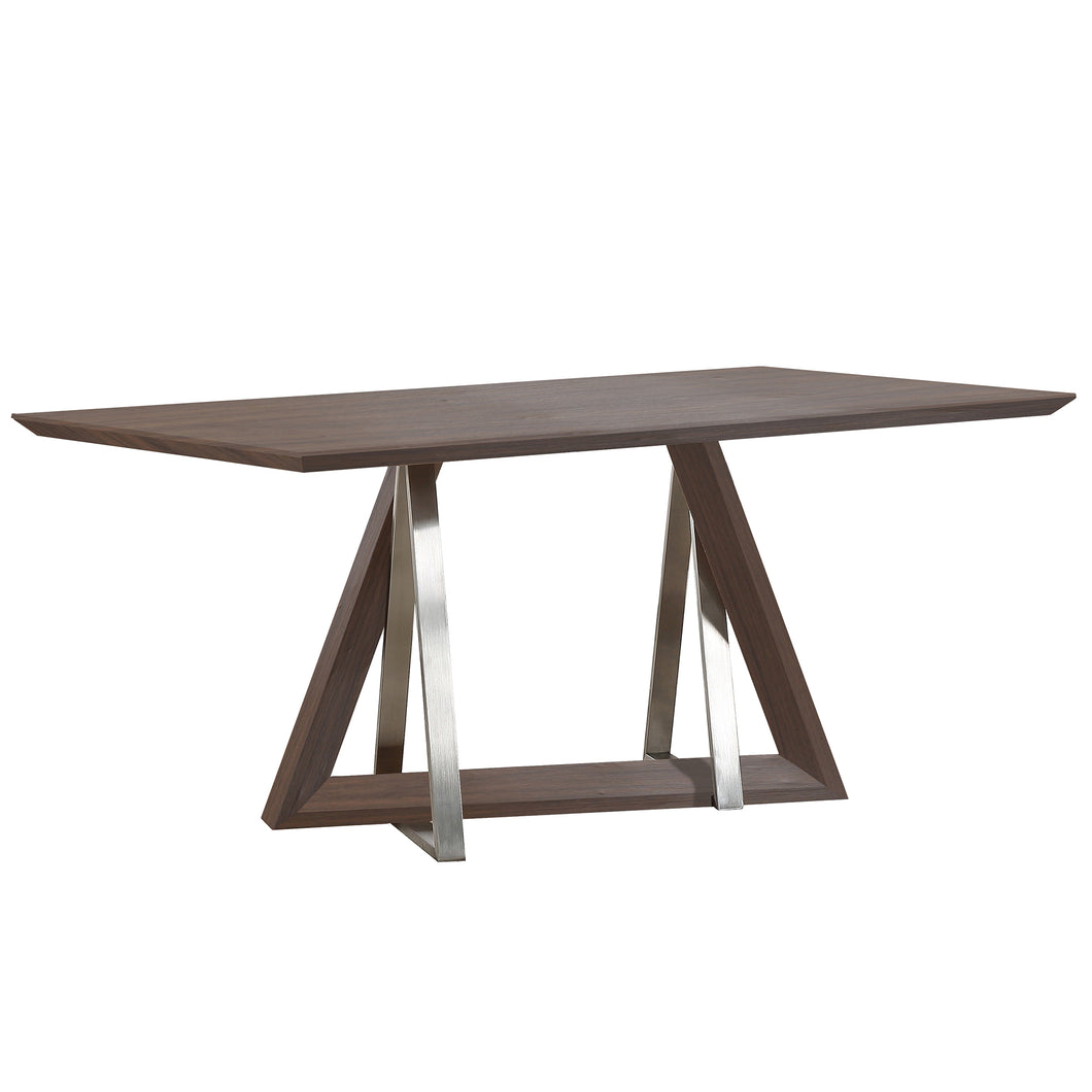 Drake Rectangular Dining Table in Walnut - Kuality furniture