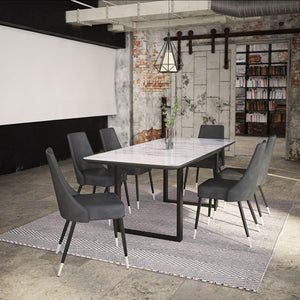 Gavin Dining Table (Extension/Black) - Kuality furniture