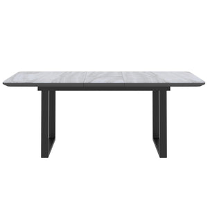 Gavin Dining Table (Extension/Black) - Kuality furniture