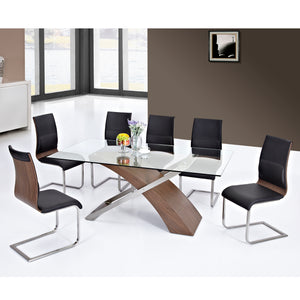 Veneta Rectangular Dining Table (Walnut) - Kuality furniture