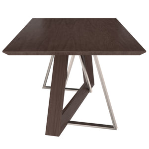 Drake/Holt 7pc Dining Set, Walnut/Charcoal - Kuality furniture
