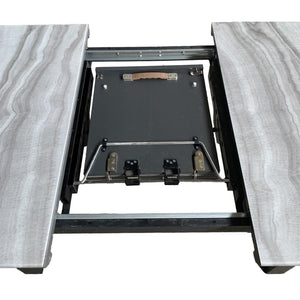 Gavin/Venice 7PC Dining Set (Black/Beige) - Kuality furniture