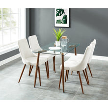 Load image into Gallery viewer, Abbot/Cora 5PC Dining Set (Walnut/Beige) - Kuality furniture