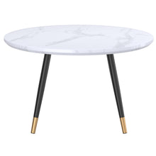 Load image into Gallery viewer, Emery Round Coffee Table in White