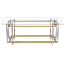 Load image into Gallery viewer, Florina Rectangular Coffee Table in Silver and Gold
