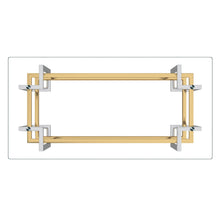 Load image into Gallery viewer, Florina Rectangular Coffee Table in Silver and Gold