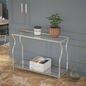 Willo Console Table (Silver) - Kuality furniture