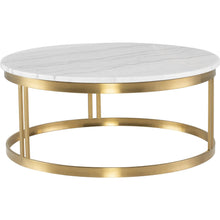 Load image into Gallery viewer, Nicola Coffee Table ( Gold Base ) - Kuality furniture