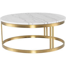 Load image into Gallery viewer, Nicola Coffee Table ( Gold Base ) - Kuality furniture