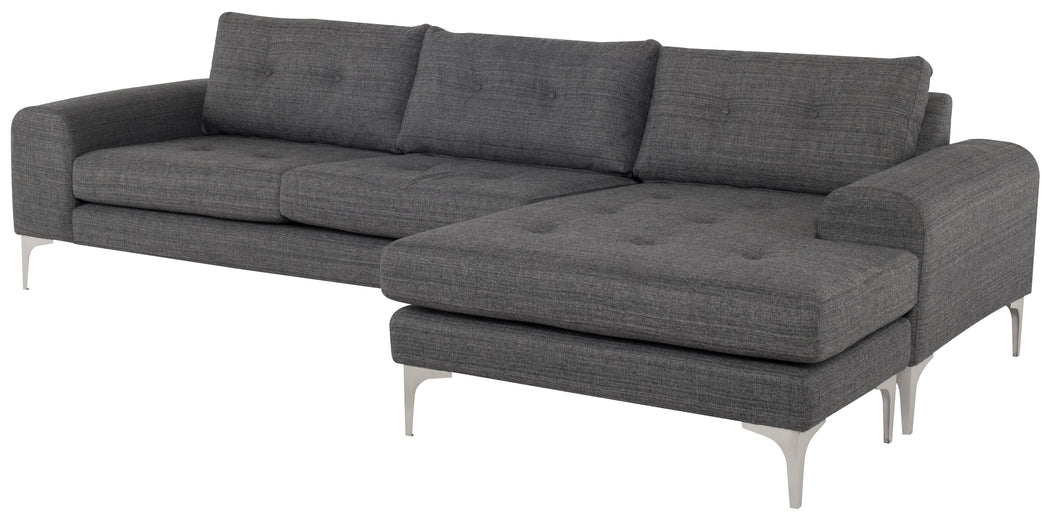 Colyn Sectional Sofa (Silver Legs) - Kuality furniture