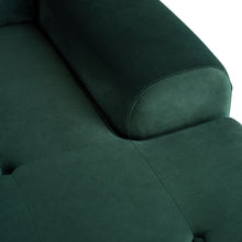 Load image into Gallery viewer, Emerald Green Colyn Sectional Sofa (Gold Legs) - Kuality furniture
