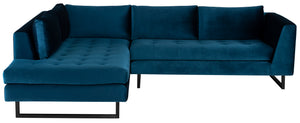 Janis Sectional LHC (Matte Black Legs) - Kuality furniture