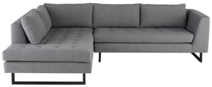 Janis Sectional LHC (Matte Black Legs) - Kuality furniture