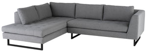 Janis Sectional LHC (Matte Black Legs) - Kuality furniture