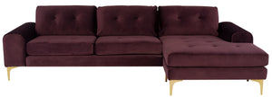Colyn Sectional Sofa (Gold Legs) - Kuality furniture