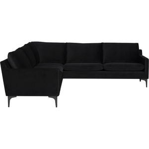 Anders L sectional (Matte Black Legs) - Kuality furniture