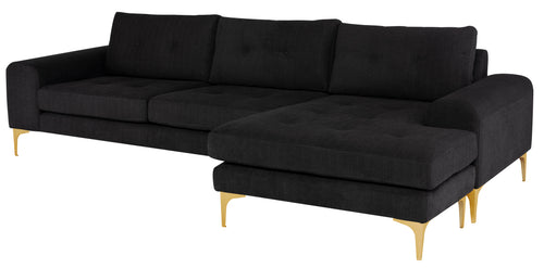 Colyn Sectional (Gold Legs) - Kuality furniture