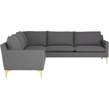 Load image into Gallery viewer, Anders L Sectional (Brushed Gold Legs) - Kuality furniture