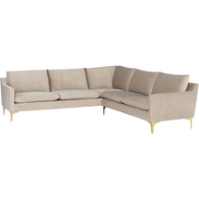 Load image into Gallery viewer, Anders L Sectional (Brushed Gold Legs) - Kuality furniture