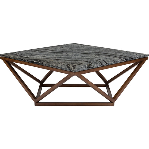 Jasmine coffee Table ( Walnut stained base ) - Kuality furniture