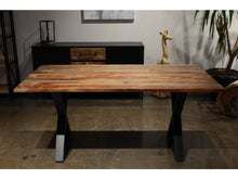 Load image into Gallery viewer, 67&#39;&#39; Grey Sheesham Dining Table (Legs Included)